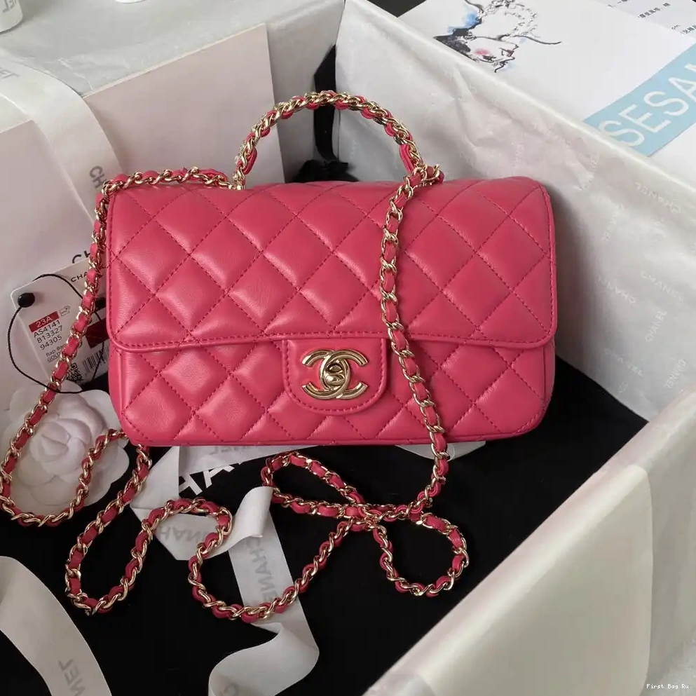 Firstbag Ru TOP HANDLE-21CM FLAP BAG WITH CHANEL 0512